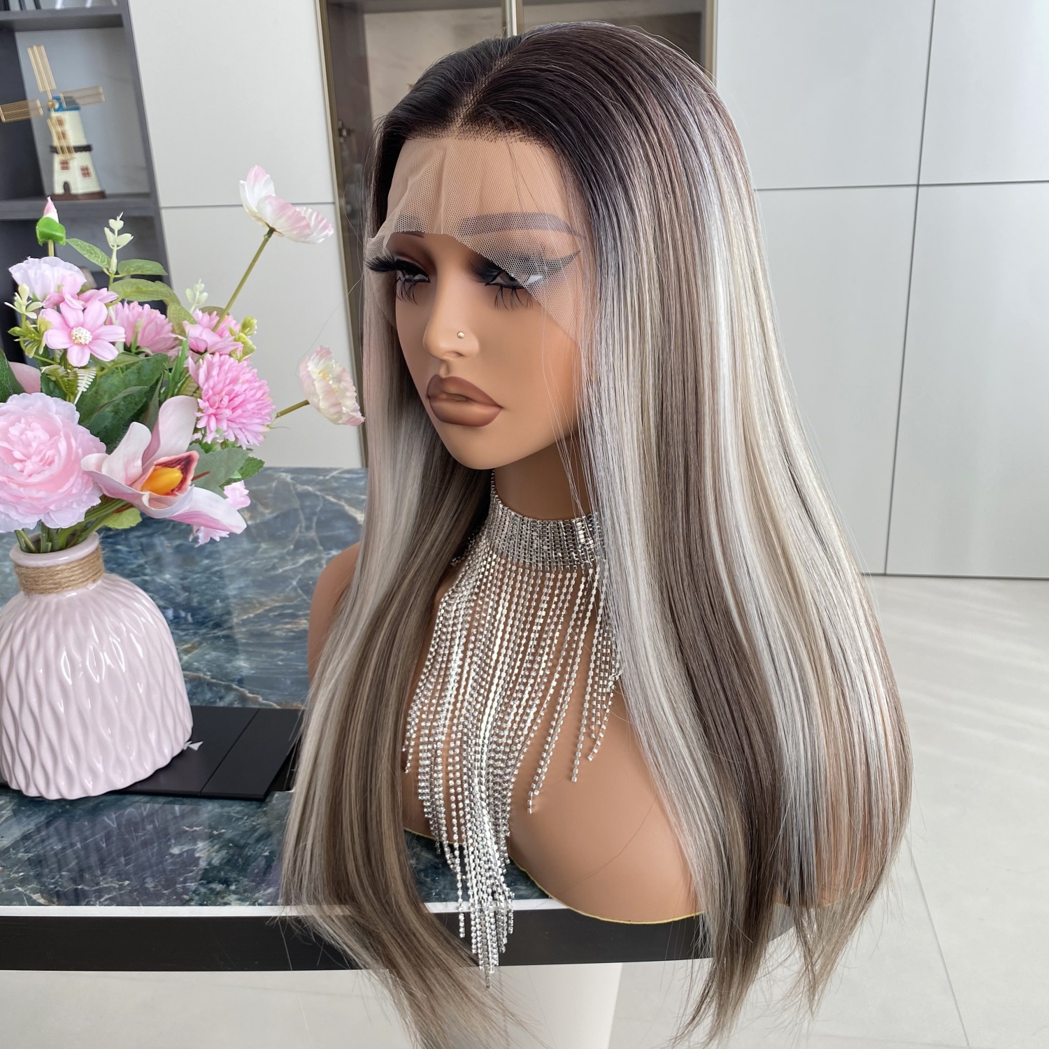 Amazon.com : Carkira Brown and Ash Blonde Mixed Wigs with 