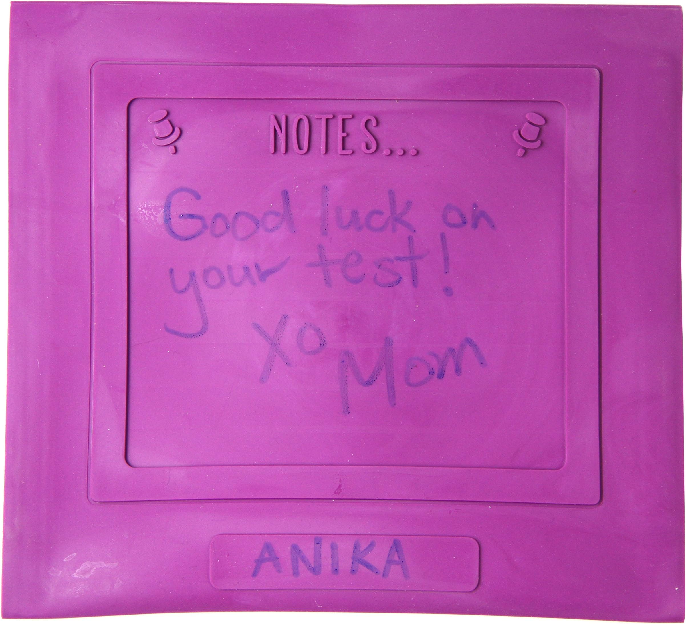 Reusable Sack Bag, School Lunch Bags, Snack Bag for Kids, Personalized Notes, Eggplant Colored