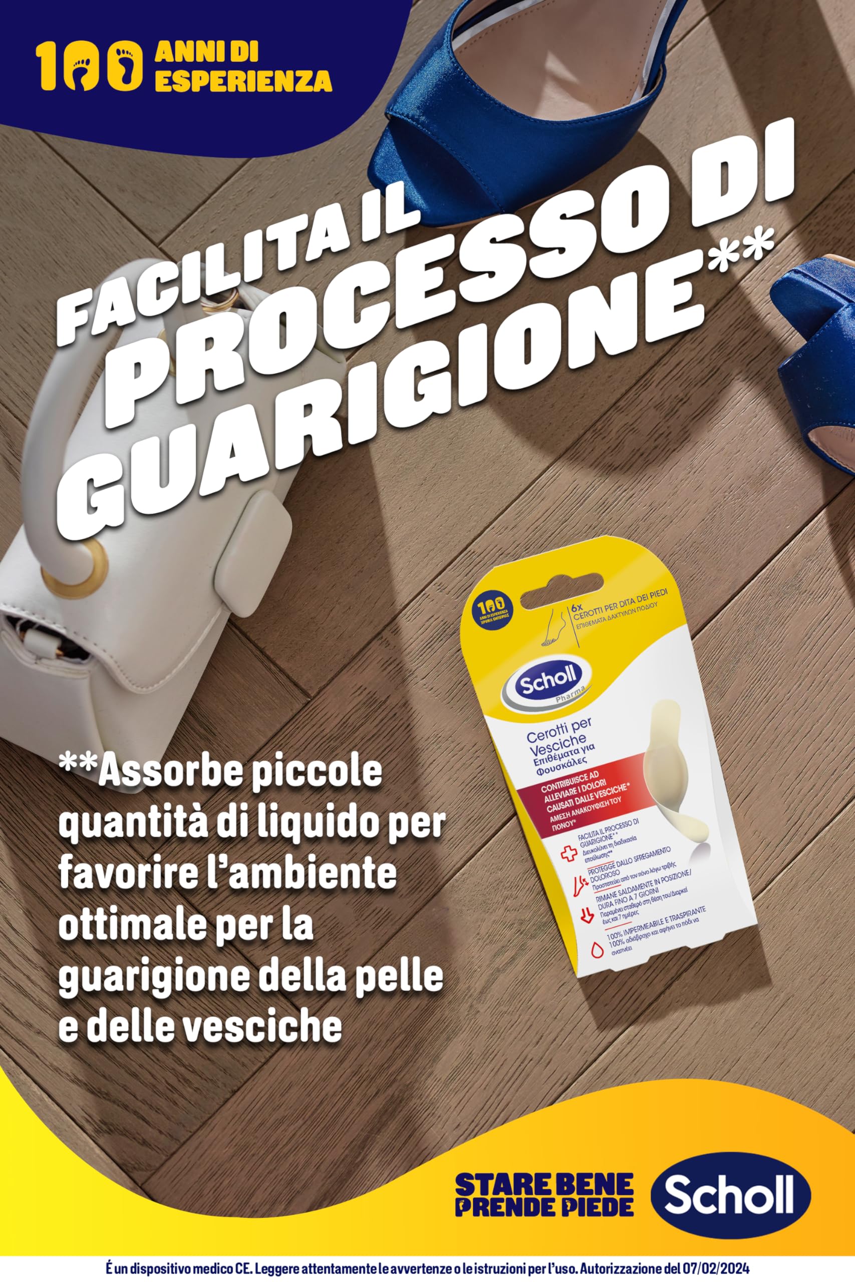 Scholl Cerotti per le Vesciche, 5 Cerotti per le Dita dei Piedi