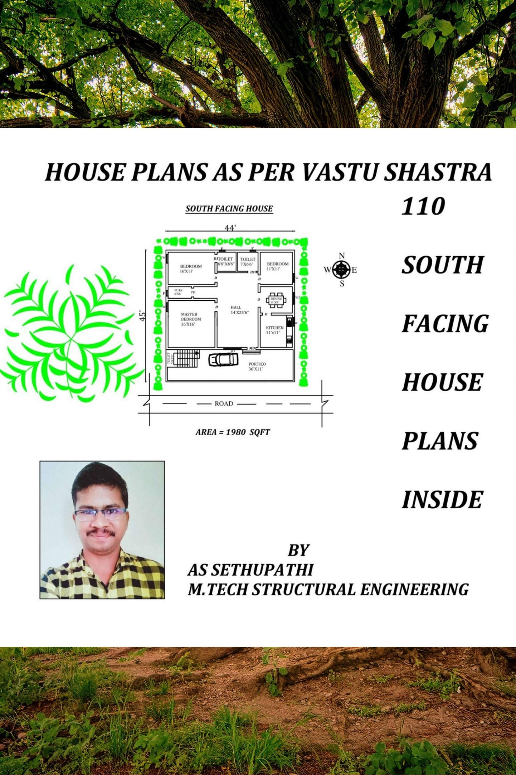 Buy House Plans as per Vastu Shastra 110 South Facing House Plans
