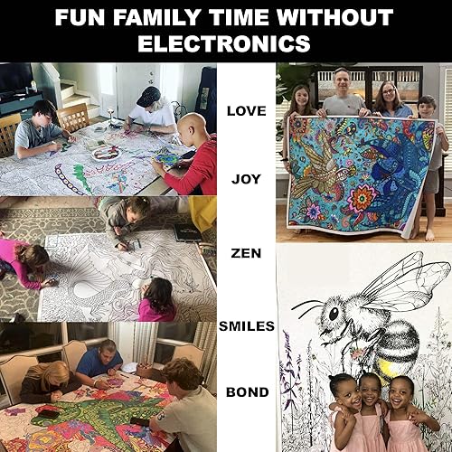 Miniatura 7 de Debbie Lynn  El póster original jumbo para colorear. Enorme formato de 48 x 63 pulgadas, el más grande del mercado. Elige entre 12 grandes diseños