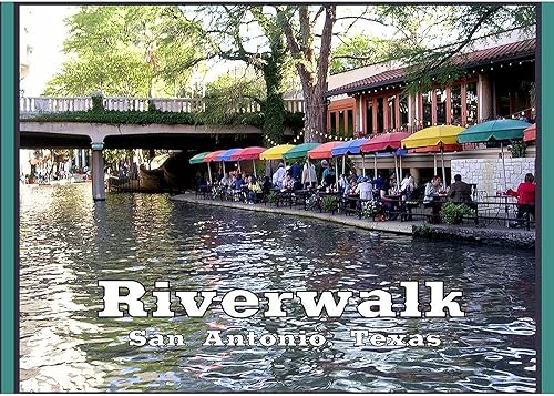 Miniatura 2 de CafePress Riverwalk, San Antonio, Texas Scroll Adorno de vacaciones de 4 x 2.75 pulgadas