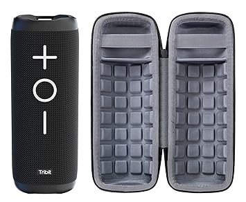 M.G.R.J Portable Carrying Case Cover for Tribit StormBox 2 / Tribit StormBox Wireless Bluetooth Speakers (Hard|EVA|Black)