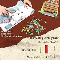 Vista 4 de Chinese Architecture Micro Building Blocks Set Stork Tower Collectible 2196PCS Creative Toy Building Sets for Adults and Kids Age 14+ Torre Cigüeña