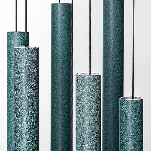 Miniatura 4 de Corinthian Bells by Wind River - Campana de viento verde de 74 pulgadas para patio, patio trasero, jardín y decoración al aire libre (campanilla de