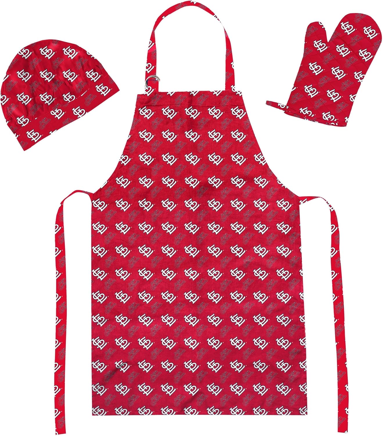 St. Louis Cardinals 3-Piece Apron, Oven Mitt & Hat Set - MLB by Northwest