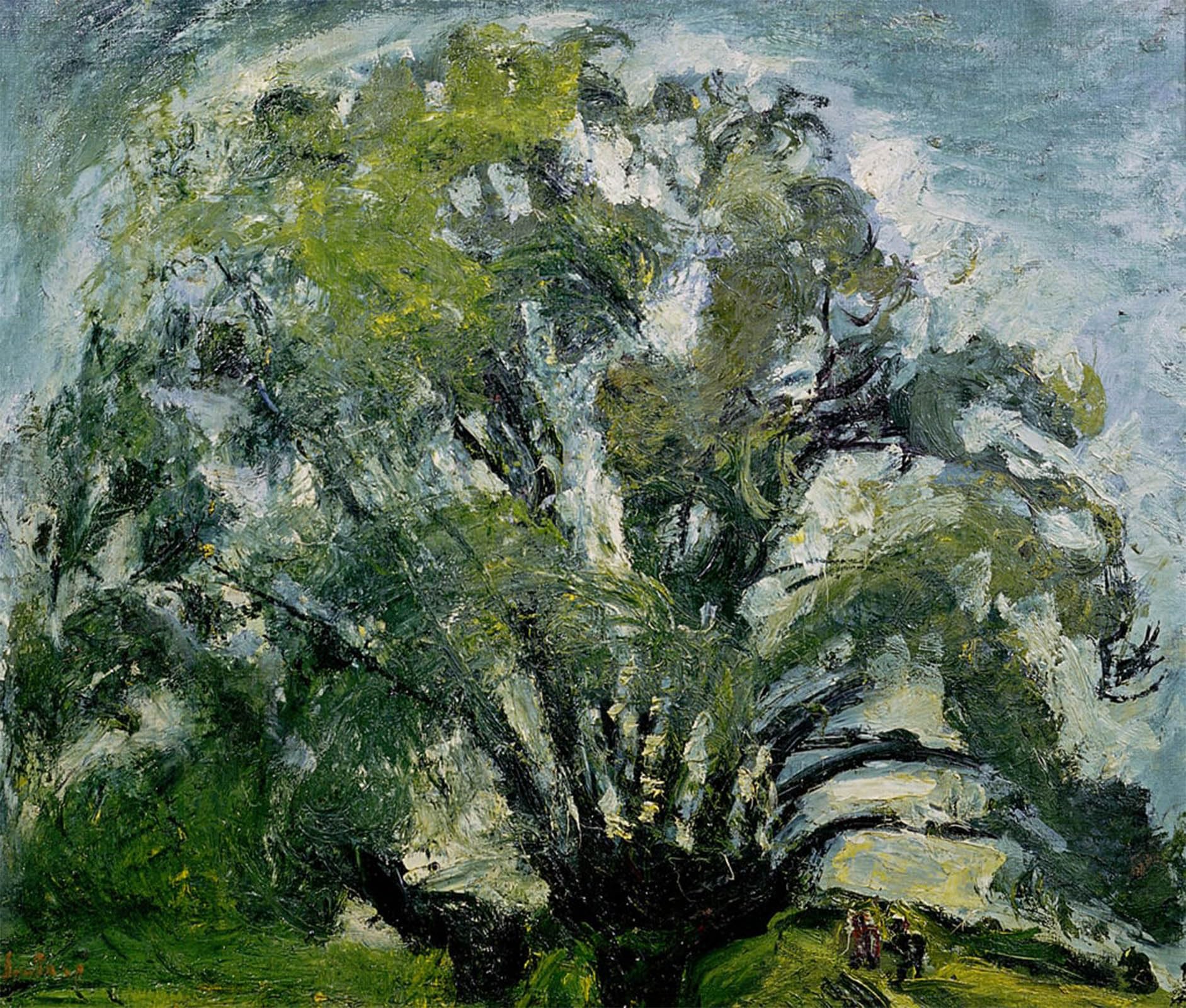 ARTXLXXBN Famous Painting Art Wall Decor Abstract Art Picture the Oak Tree by Chaim Soutine Animal Pictures for Home Decor 60x90cm