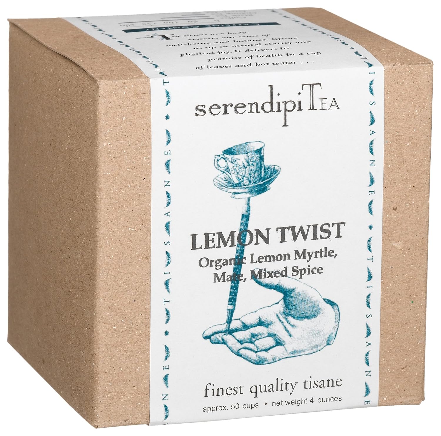 SerendipiTea Lemon Twist, Organic Lemon Myrtle, Mace