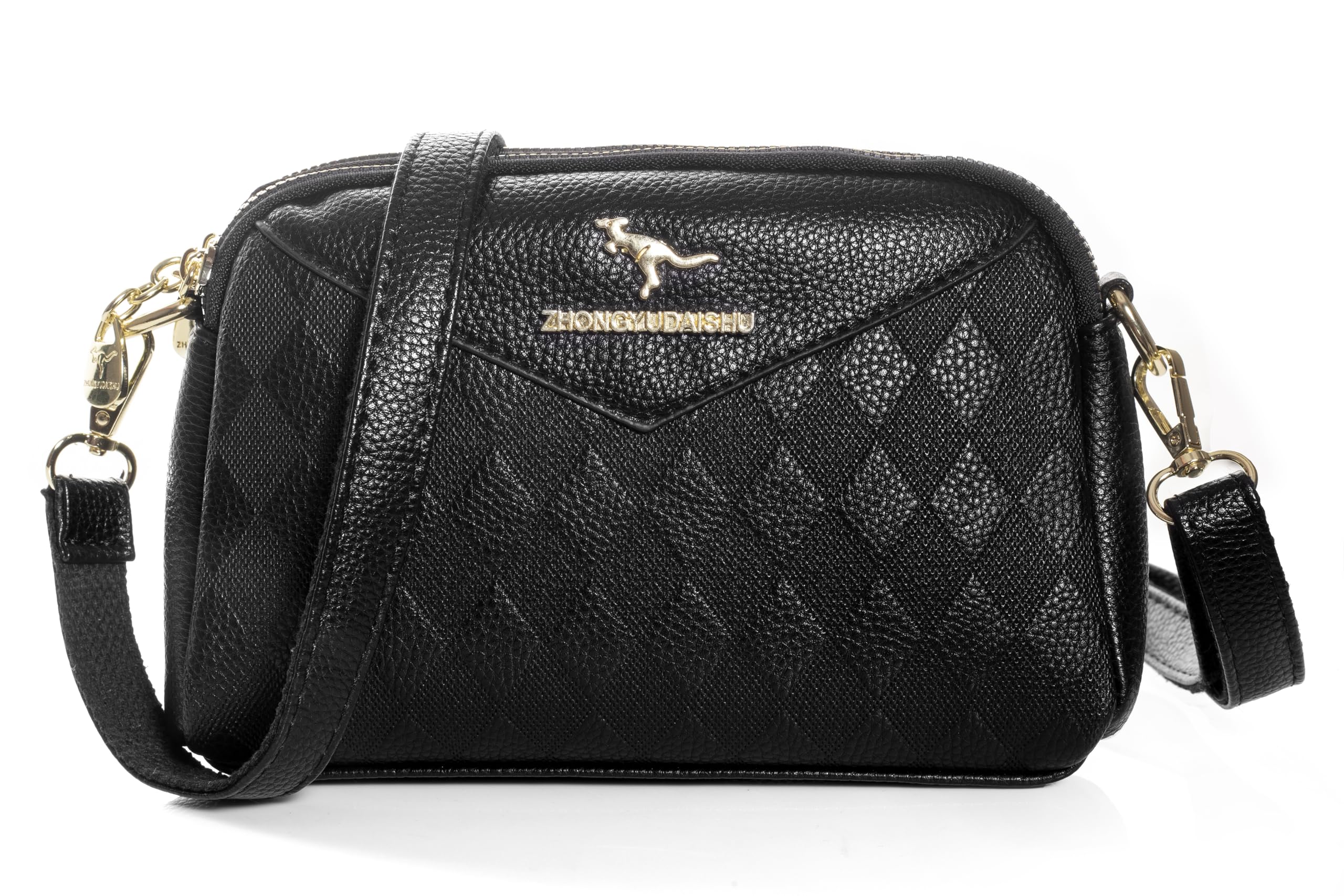 ketmart shoulder bag for women with adujsatble strape waterproof pu material women porsh(Color_Black)-picture-26