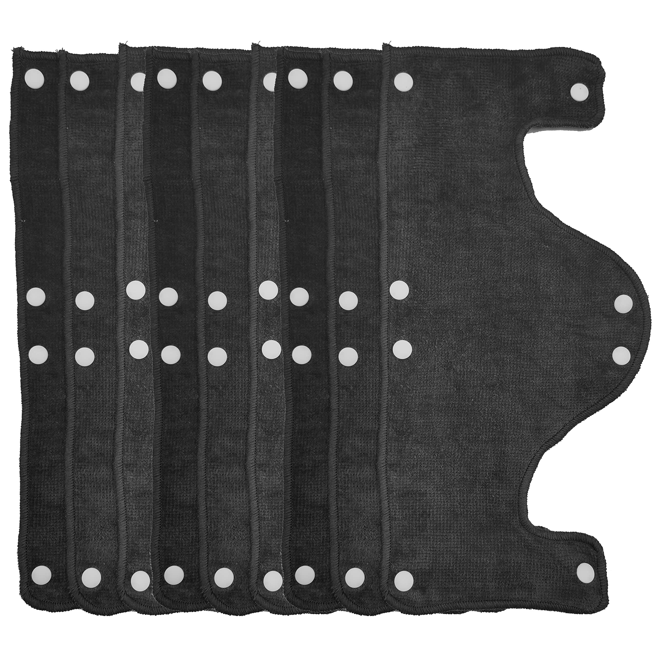 Big Dark Gray Hard Hat Sweatband,Reusable Washable Terry Cotton Hard Hat Liner snap on, 9 pcs per Pack