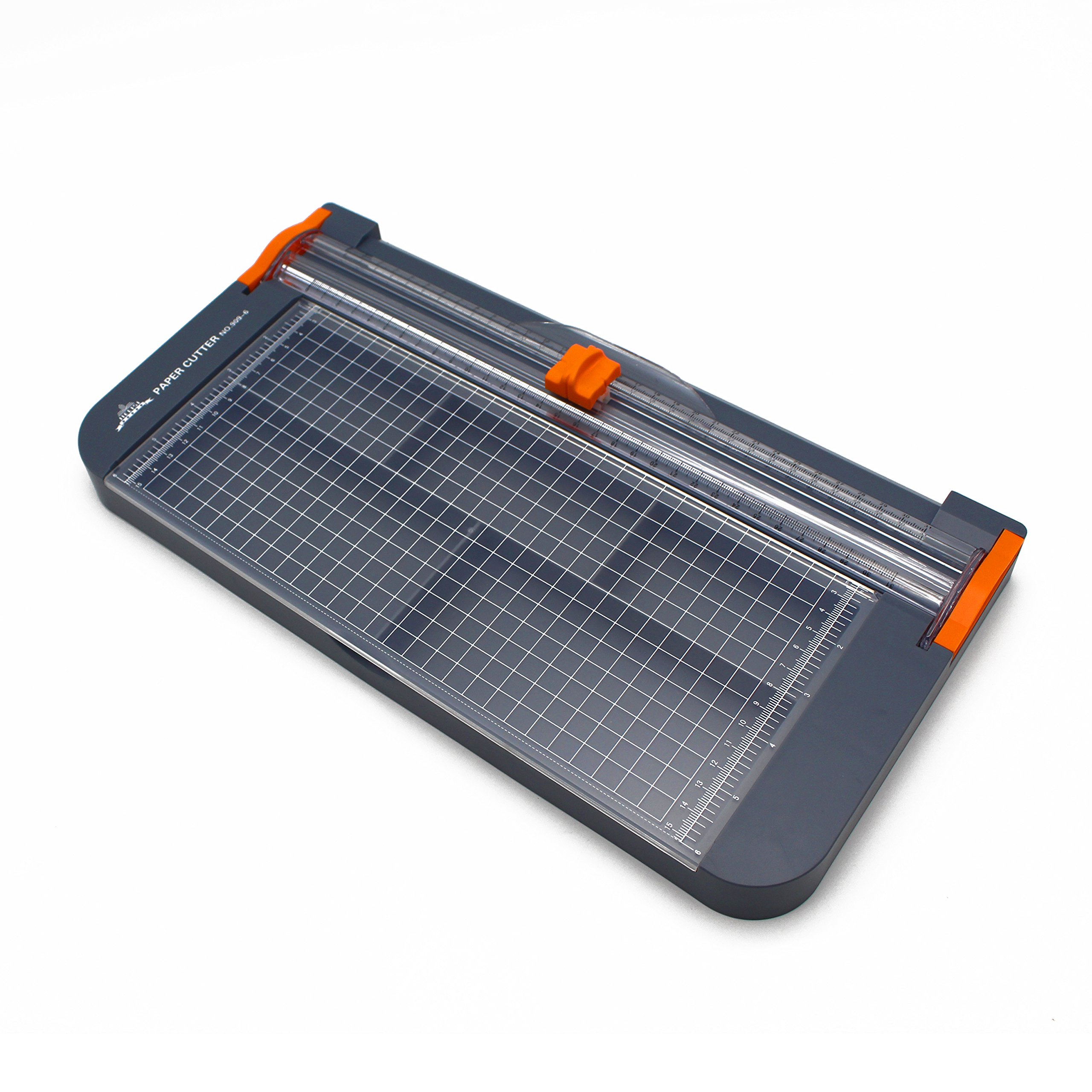 Portable 12-inch Paper Trimmer with Integral Storage and Automatic Security – by Super Savvy Supplies - A Perfect Gift for Couponers Crafters Cardmakers and Scrapbooking