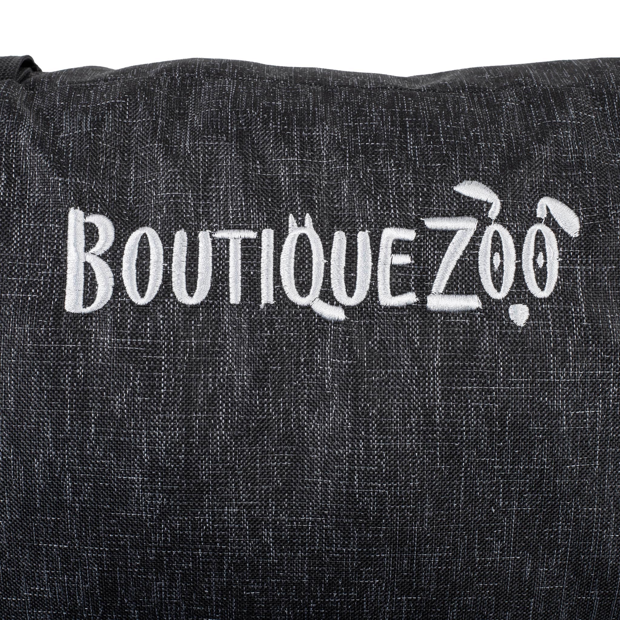 Luxuriös Auto Sitz für Hunde | Autositz für Rückbank, Vordersitz | Universal Waschbar für Hunde und Katzen | Polyester | Größe: 55 x 65 cm | Farbe: Schwarz