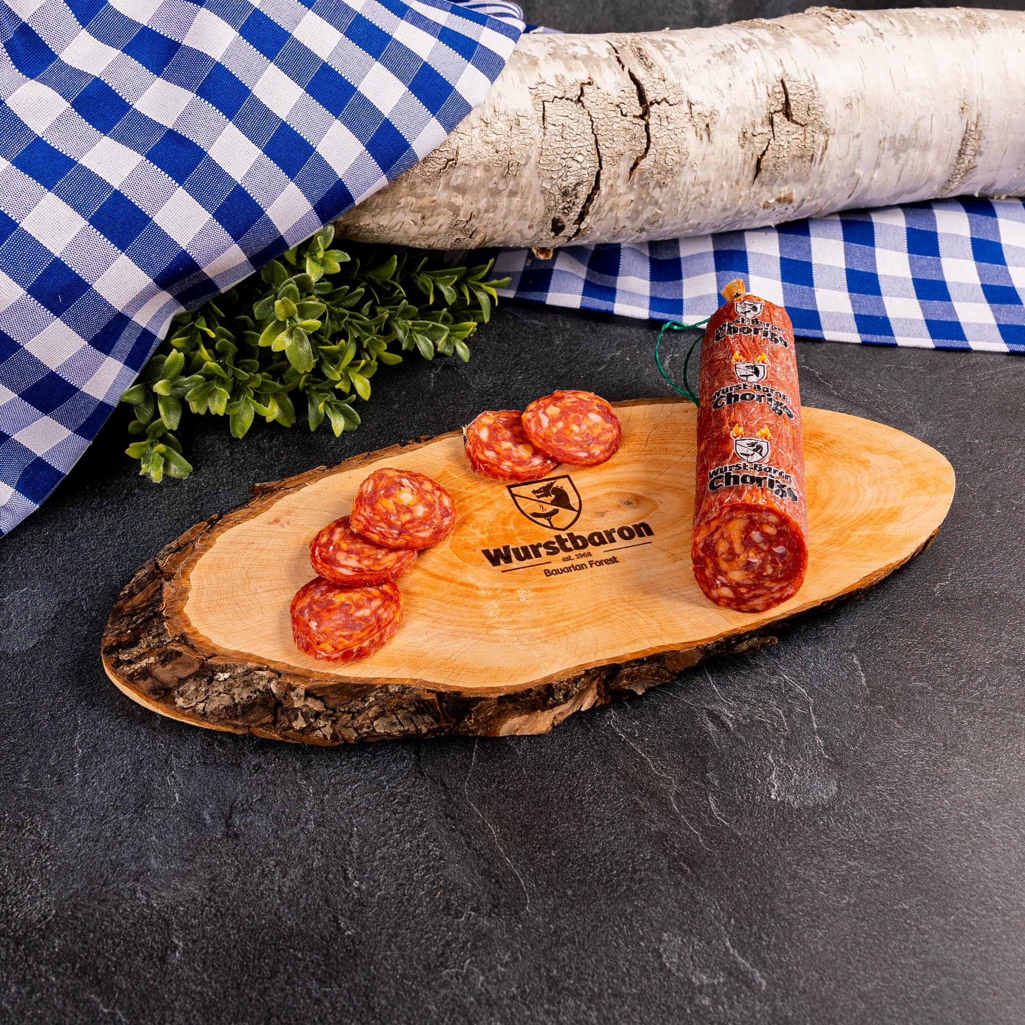 WURSTBARON® Salami Wurst Geschenkbox aus Holz mit Salami Spezialitäten!