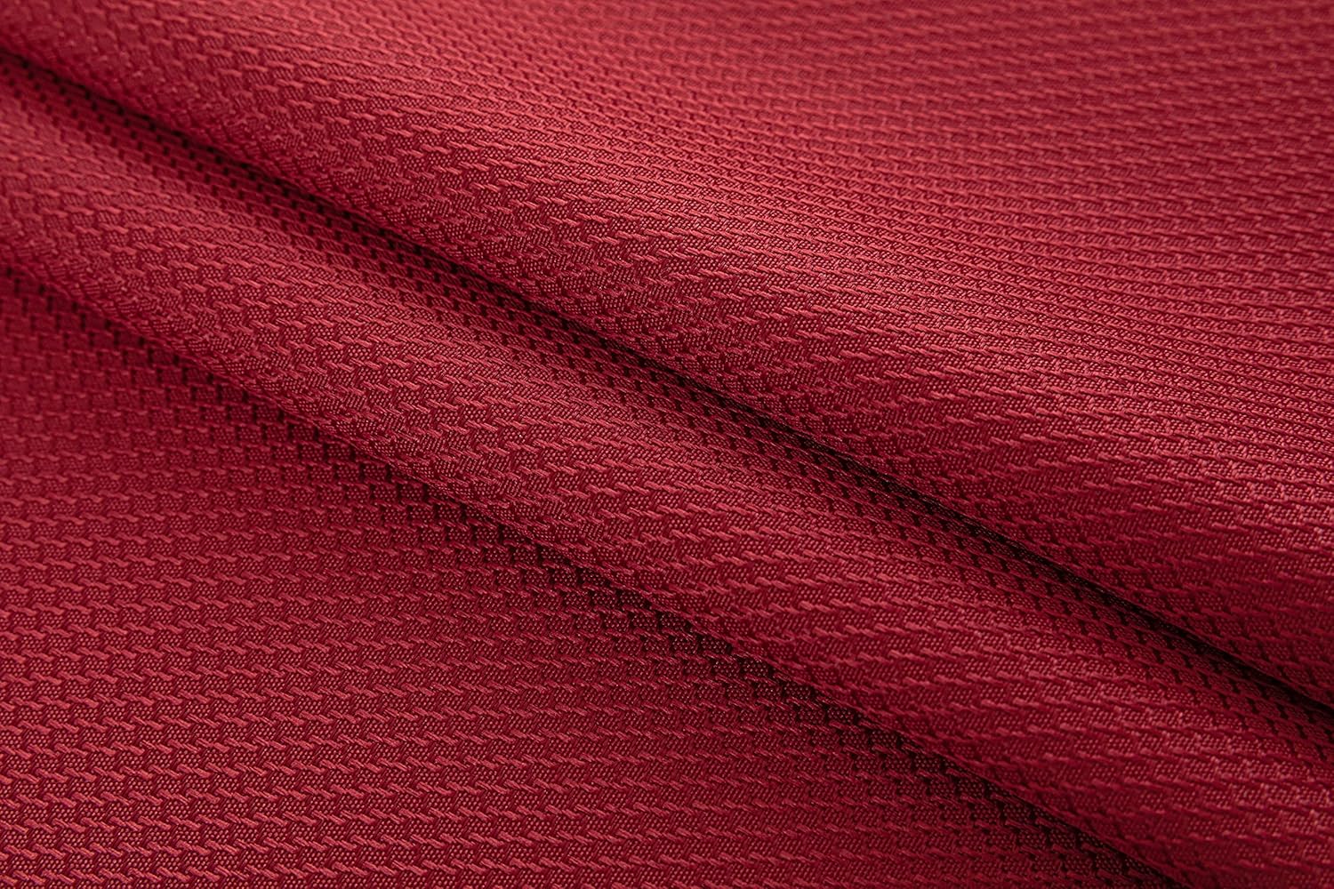 Biscaynebay Textured Fabric Tablecloths 52 X 70 Inches Rectangular, Red Water Resistant Spill Proof Tablecloths for Dining, Kitchen, Wedding and Parties, Machine Washable 52X70" Red