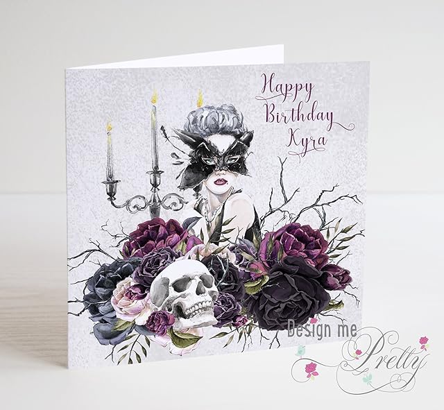 Gothic Vampyre Ladies Birthday Card