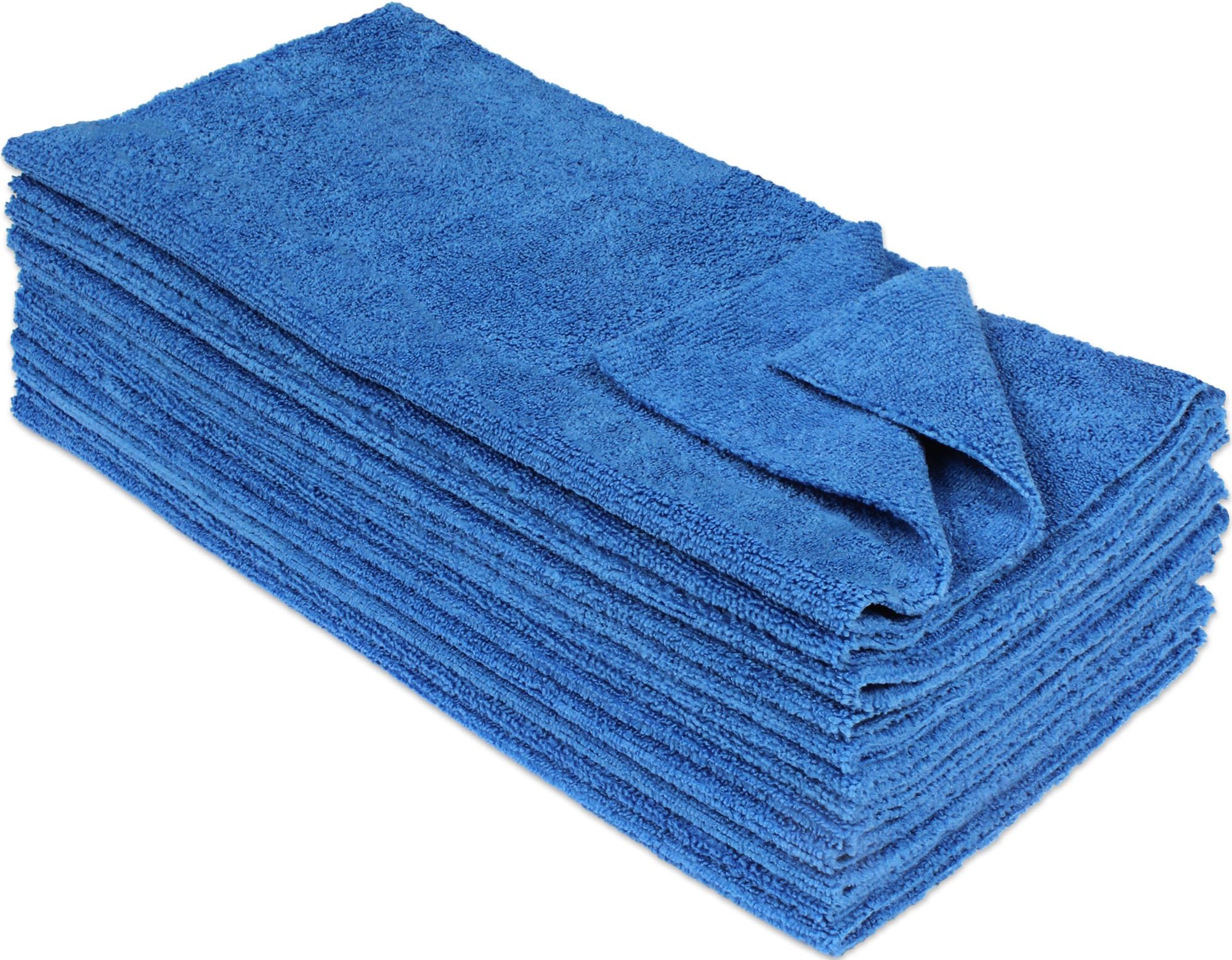Microfiber Ultrasonic Cut Cleaning Towels 14 x 14in 300 GSM 12-Pack