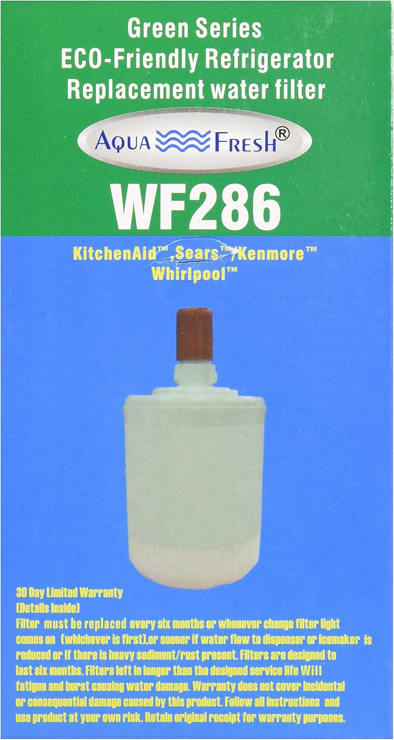 Aqua Fresh 8171413 Refrigerator Water Filter Replacement Compatible with 8171413, 8171414, EDR8D1, ET1FTTXKQ00, ED25TEXHW00, 46-9002, WSW-4 (2 Pack)