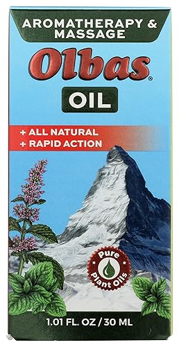 OLBAS Aceite de masaje y aromaterapia, 1.01 FZ