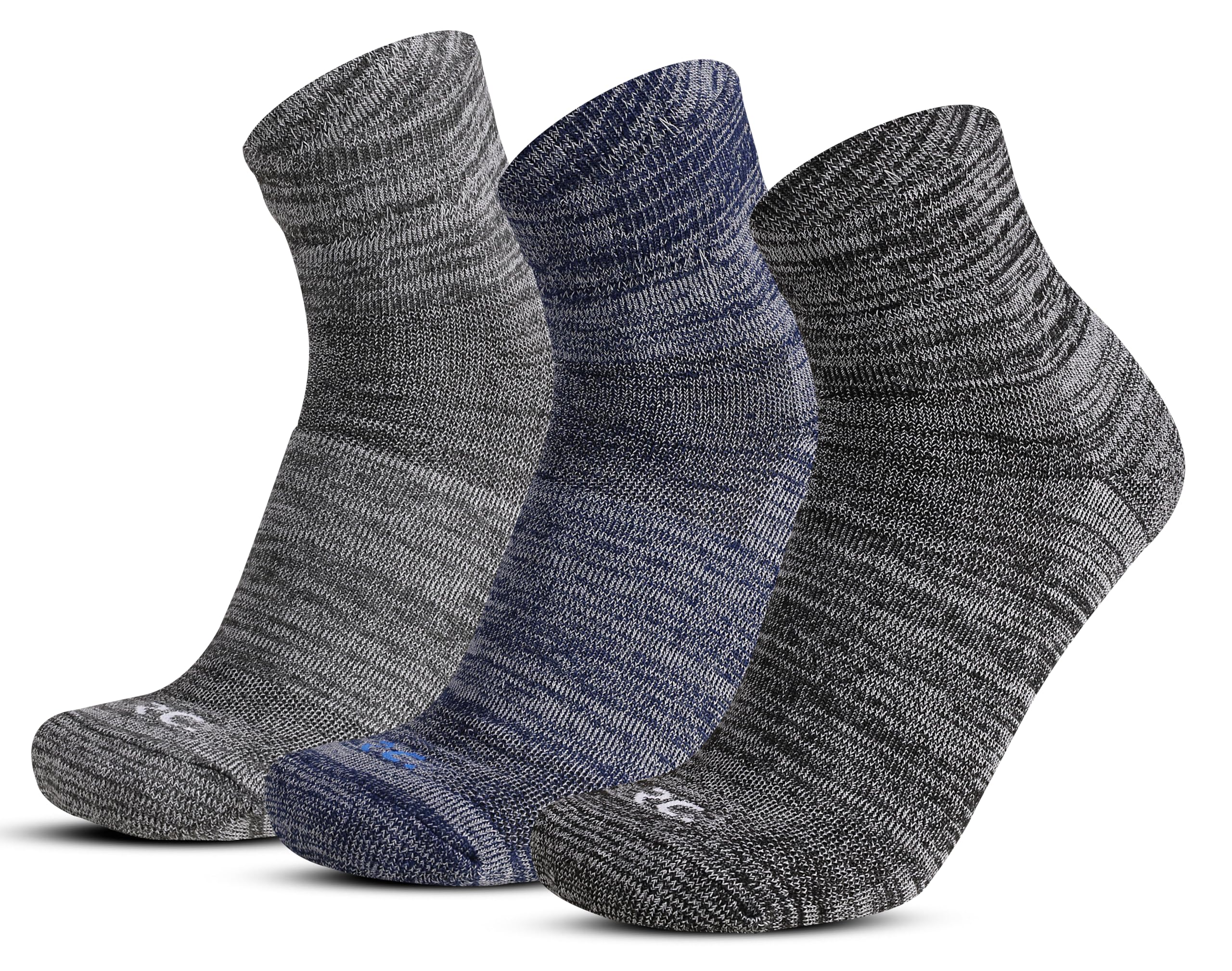 rc. royal class Ankle Thermal Socks For Men, Thick Heavy Duty Cushioned Towel Warm Winter Woolen Hi-Performance Soft Moisture Wicking Socks, Pack of 3 Pairs, Free Size, Multicolor-picture-26