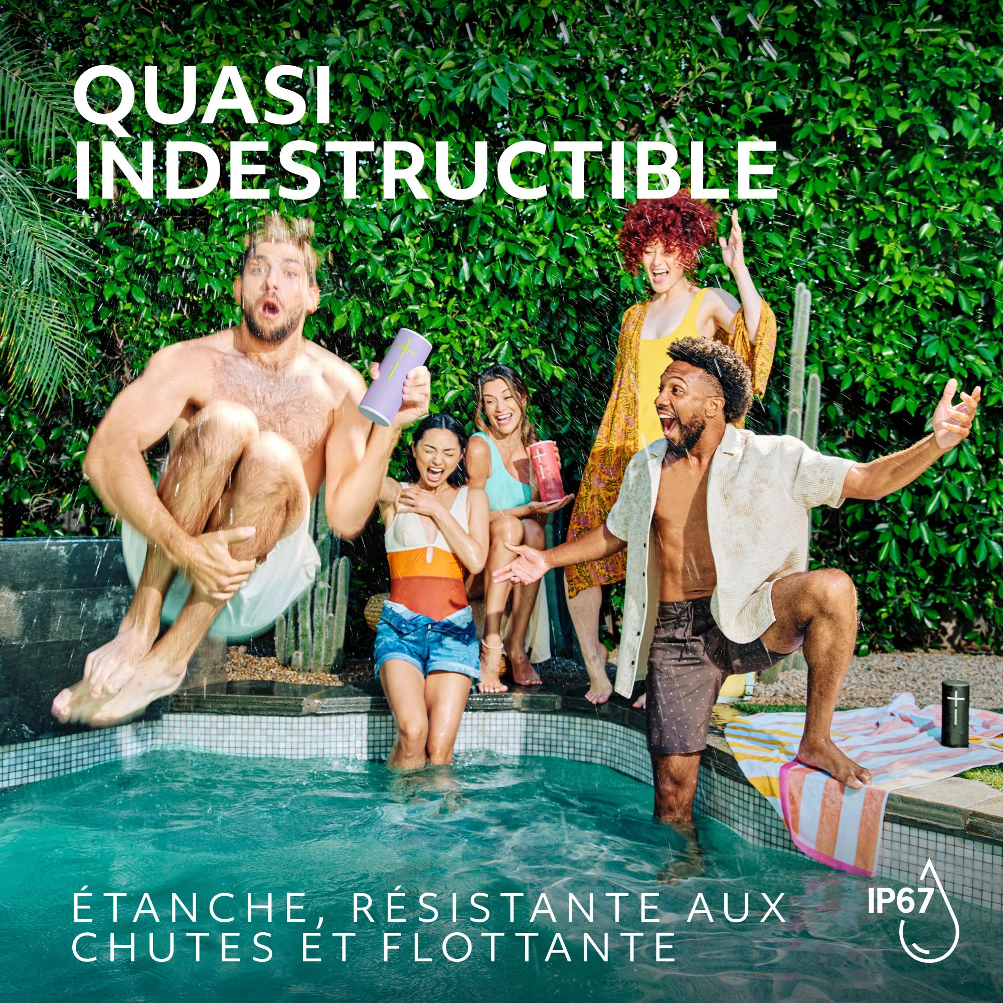 Ultimate Ears Boom 4 Enceinte Bluetooth Portable étanche avec 360 degrés, Son Audacieux, immersif, cristallin, Haut-Parleur Flottant avec Batterie de 15 Heures et portée de 45 m – Lilas