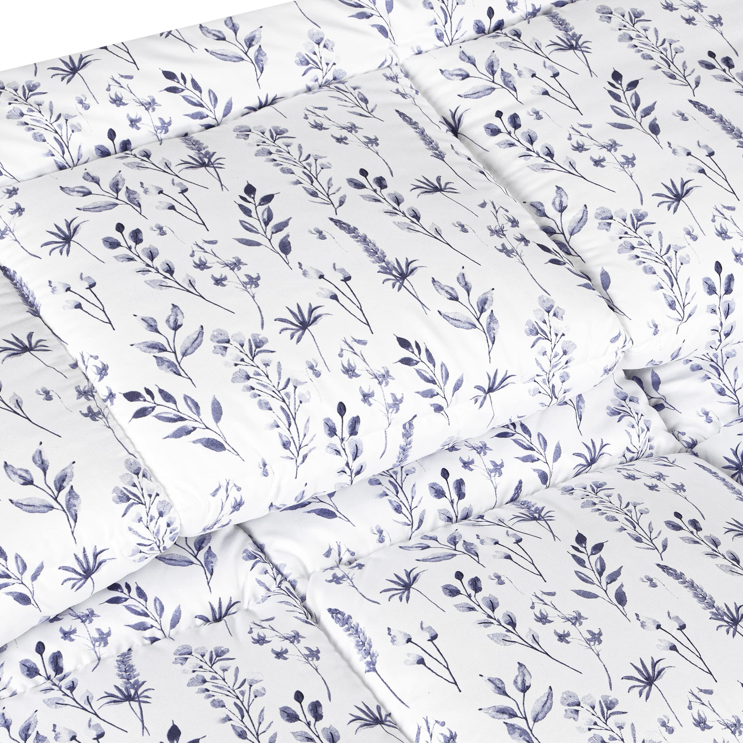 Utopia Bedding King Comforter Set (Leaves Purple) with 2 Pillow Shams - Bedding Comforter Sets - Down Alternative Comforter - Soft and Comfortable - Machine Washable