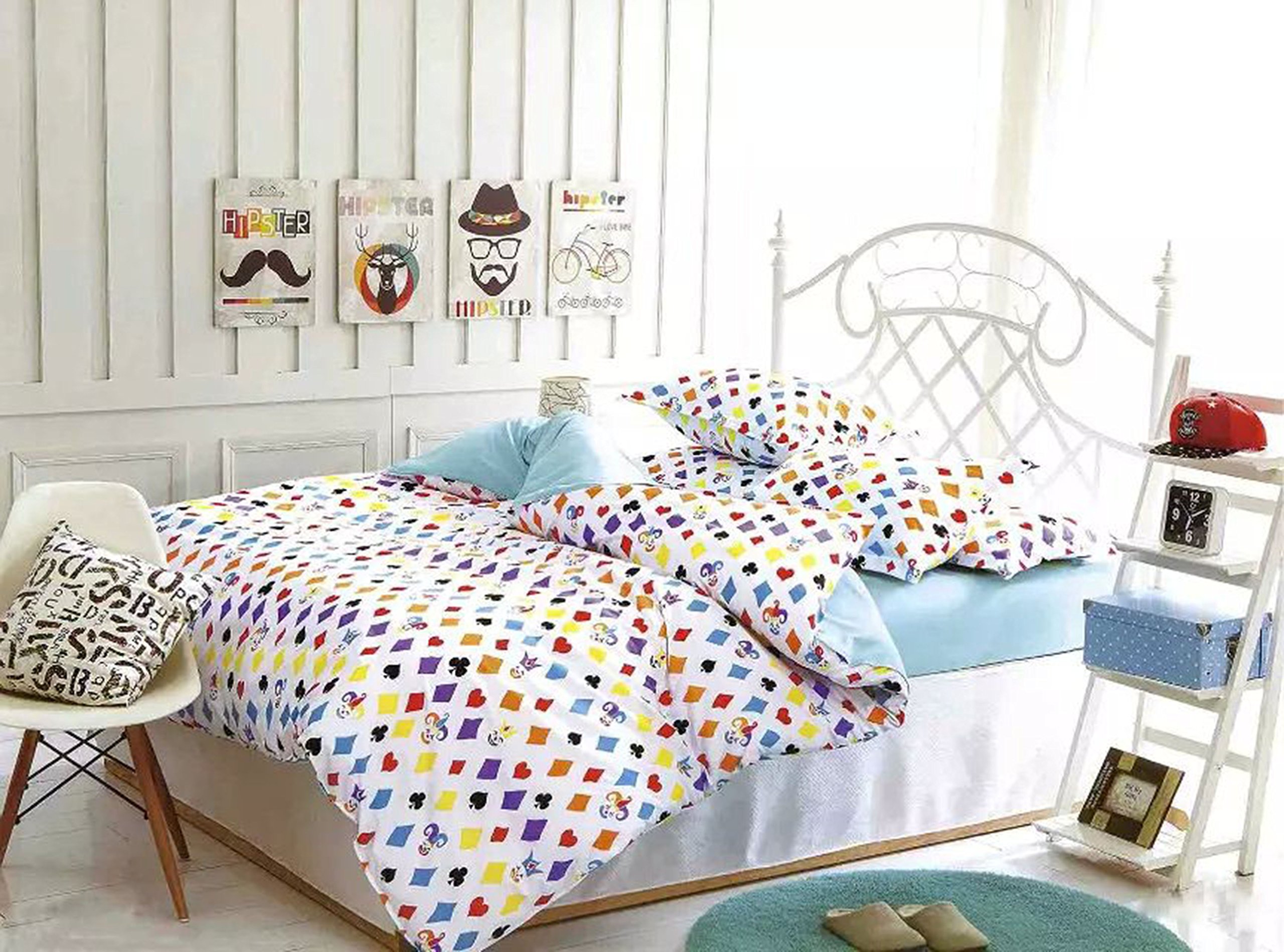DecoKing Premium Biancheria da Letto 200x200 cm 2 Federe