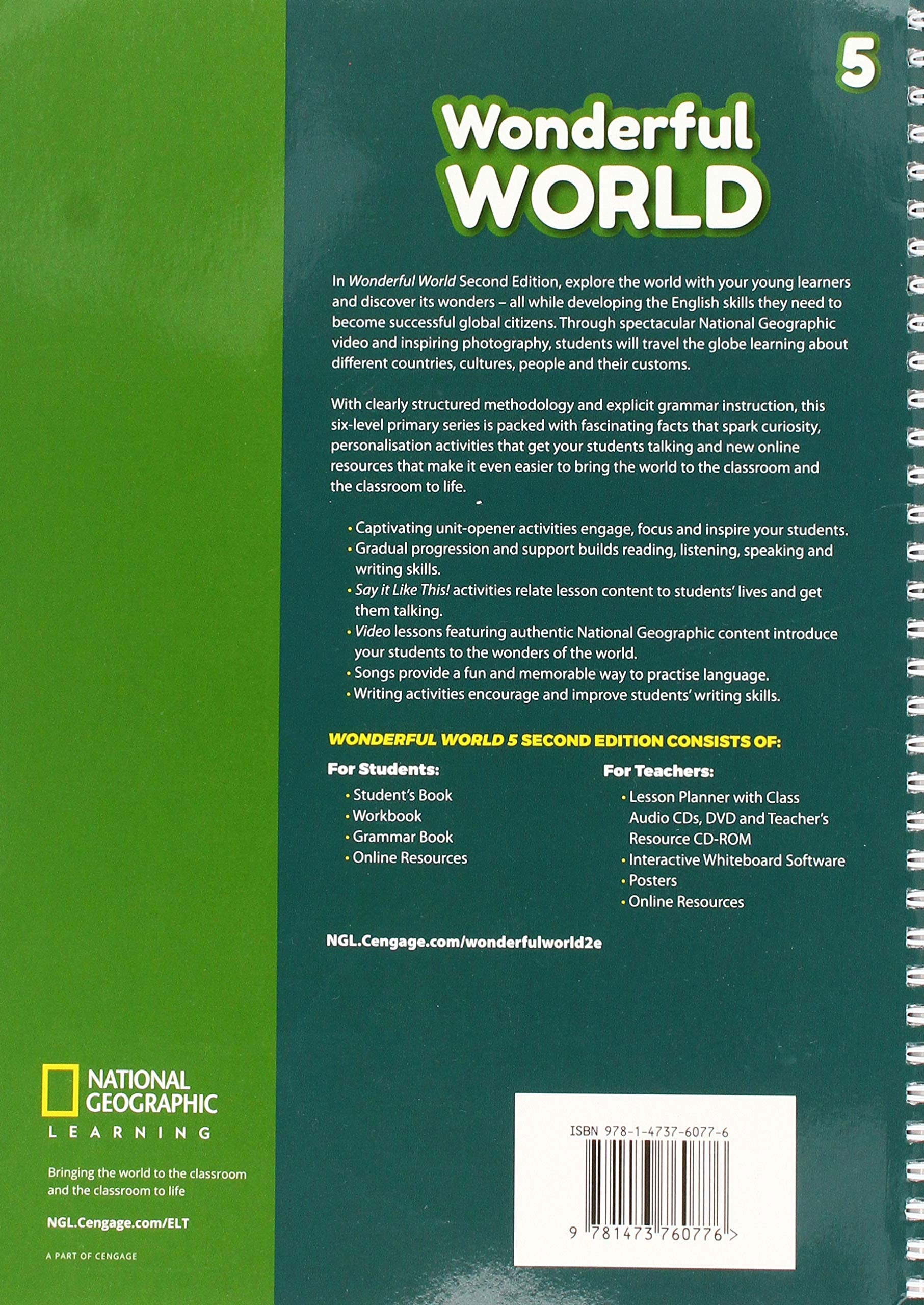 Wonderful World 5: Lesson Planner with Class Audio CD, DVD, and Teacher's Resource CDROM