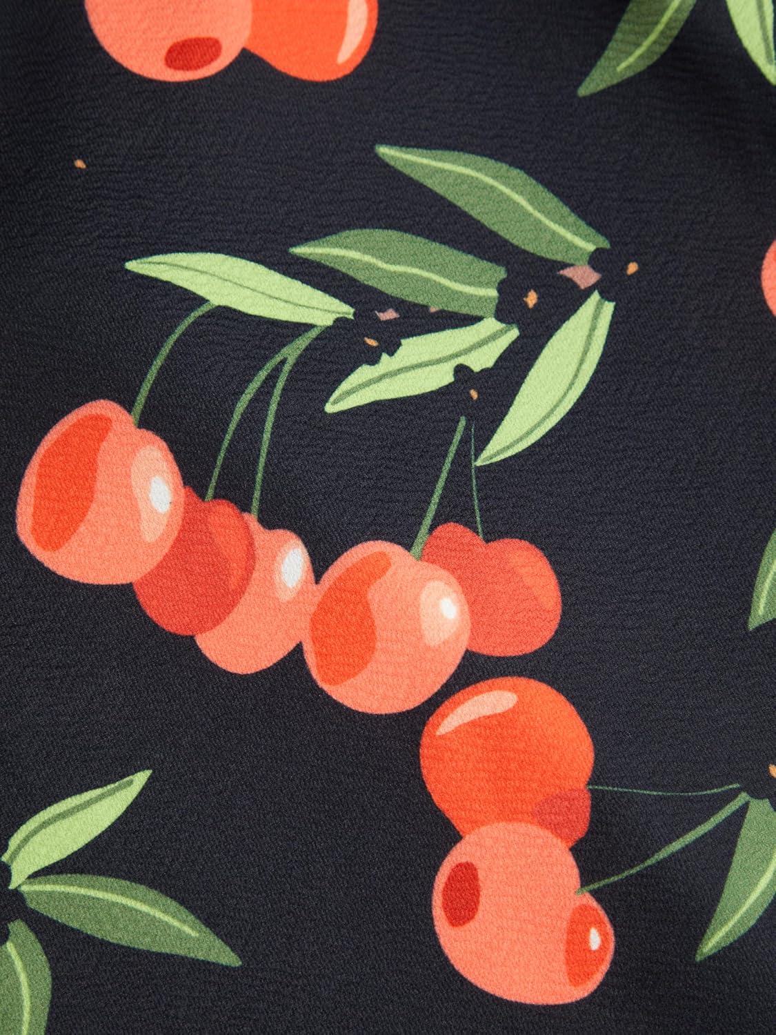 CIDER Women's Floral Mini Dress Fruit Sleeveless V Neck Lace Trim Sun Dress A Line Cute Summer Dresses Beach Vacation Outfits - Image 4