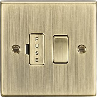 Knightsbridge CS63AB 13A Switched Fused Spur Unit - Square Edge Antique Brass