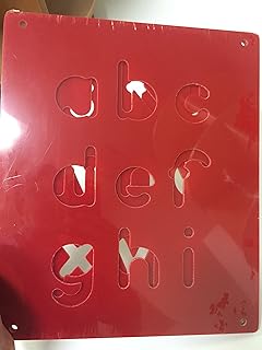 TAG CSM4F Lower Case Alphabet Templates