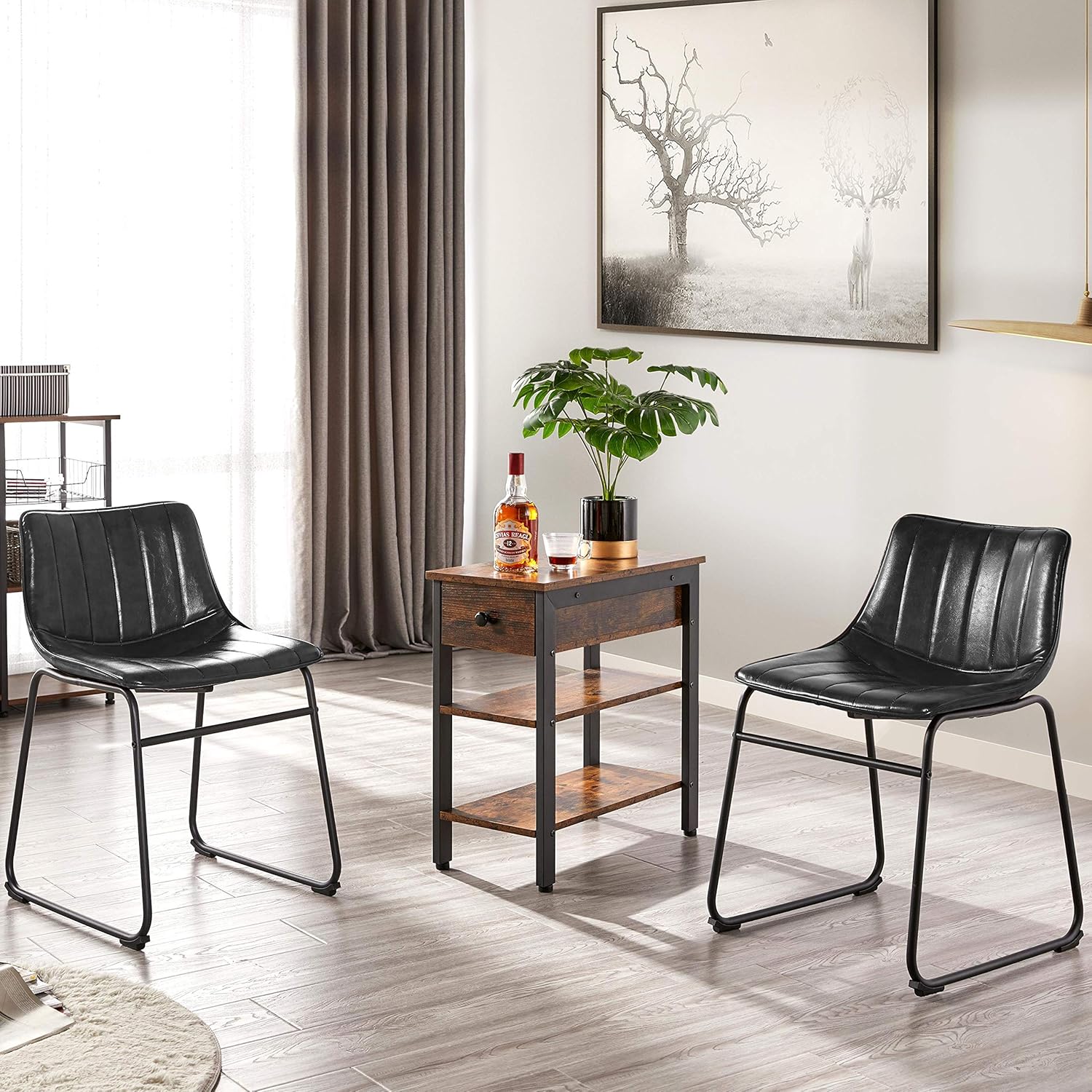 Buy Yaheetech 18 Pu Leather Dining Chairs Armless Chairs Indoor Outdoor Kitchen Dining Room Chairs With Metal Legs Upholstered Buy Yaheetech 18 Pu Leather Dining Chairs Armless Chairs Indoor Outdoor Kitchen Dining Room Chairs With Metal Legs Upholstered