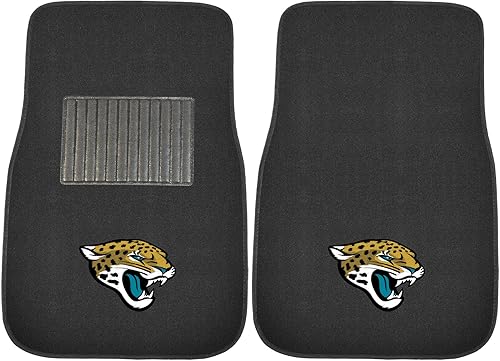 Vista 32 de FANMATS NFL-Teams - Juego de 2 alfombrillas bordadas para coche, unisex, para adultos Negro