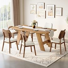 Dining Room Table Set for 6,Mesa de Comedor de 6 Sillas,6Chairs