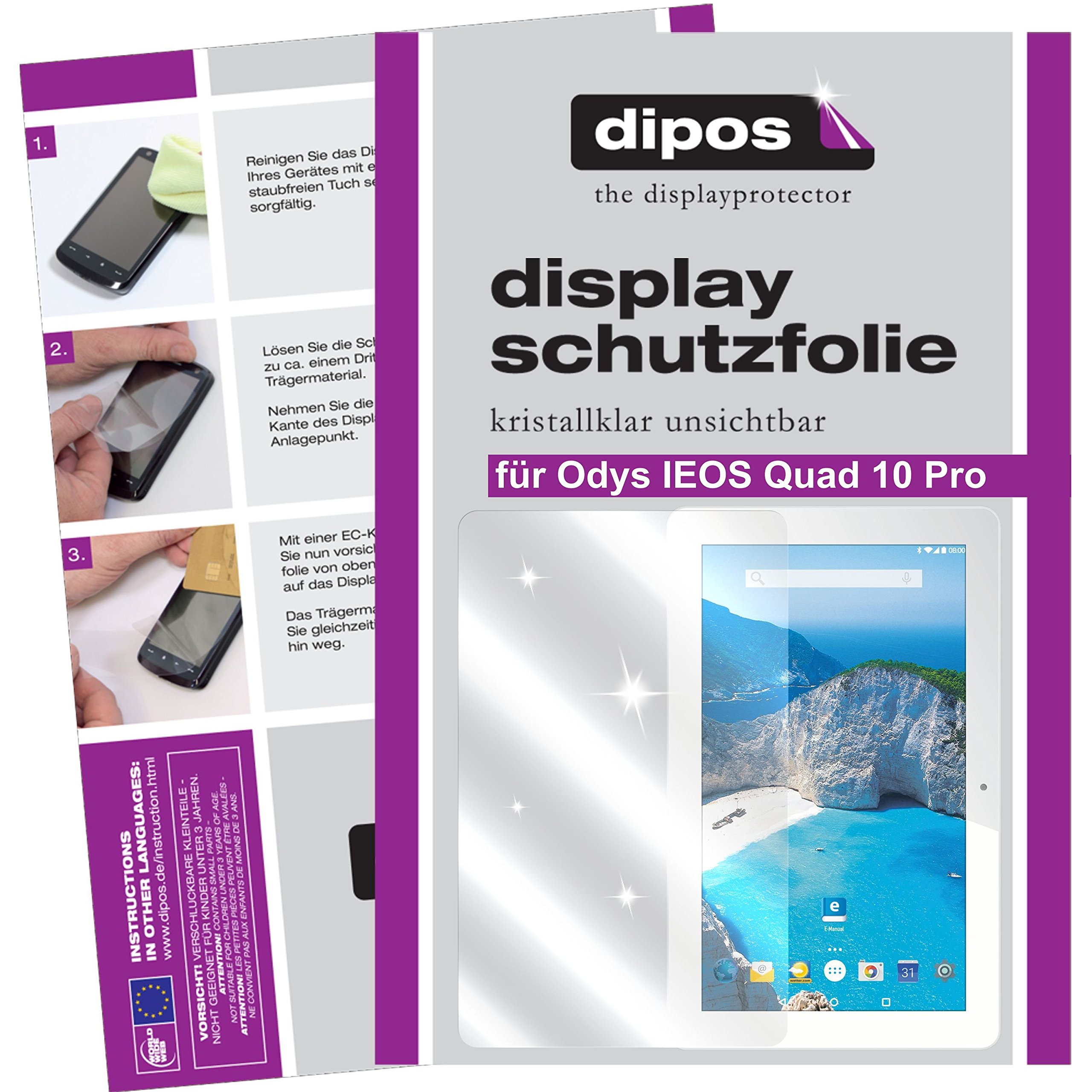 2x Pellicola per Odys IEOS 10 Prottetiva Antiriflesso Proteggi