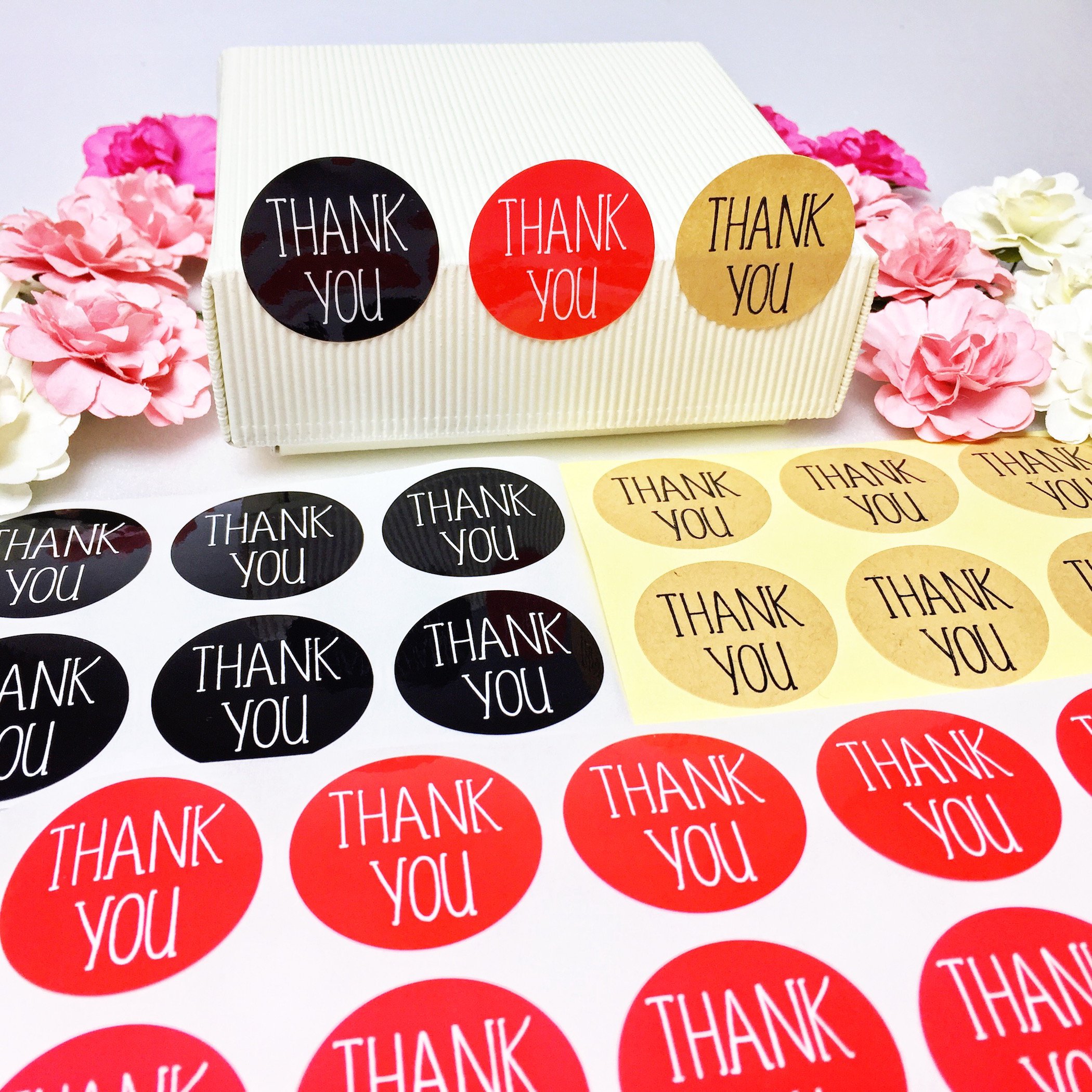 Amazon | Creve Cell Thank you ありがとう 150枚 3cm 円型 