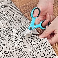 Vista 2 de Tijeras de detalle de 5 pulgadas, tijeras de bordado con hoja de acero inoxidable afilada y asas suaves, ideales para costura, manualidades, oficina