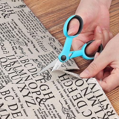 Miniatura 2 de Tijeras de detalle de 5 pulgadas, tijeras de bordado con hoja de acero inoxidable afilada y asas suaves, ideales para costura, manualidades, oficina