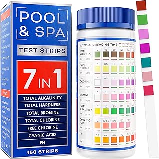 All-New 2023 Pool and Spa Test Strips 7 in 1 Quick SuperAccurate Swimming 150 Pool Test Kit