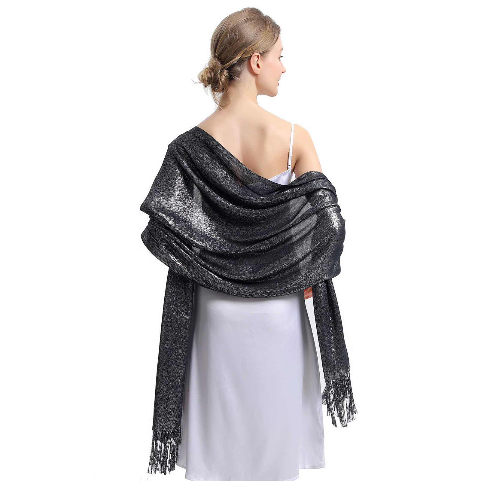 RonFoxi Rose Gold Sparkly Evening Shawls, Glittering Metallic Wraps and  Scarves for Women Wedding Dresses (Rose Gold) at Amazon Women's Clothing  store