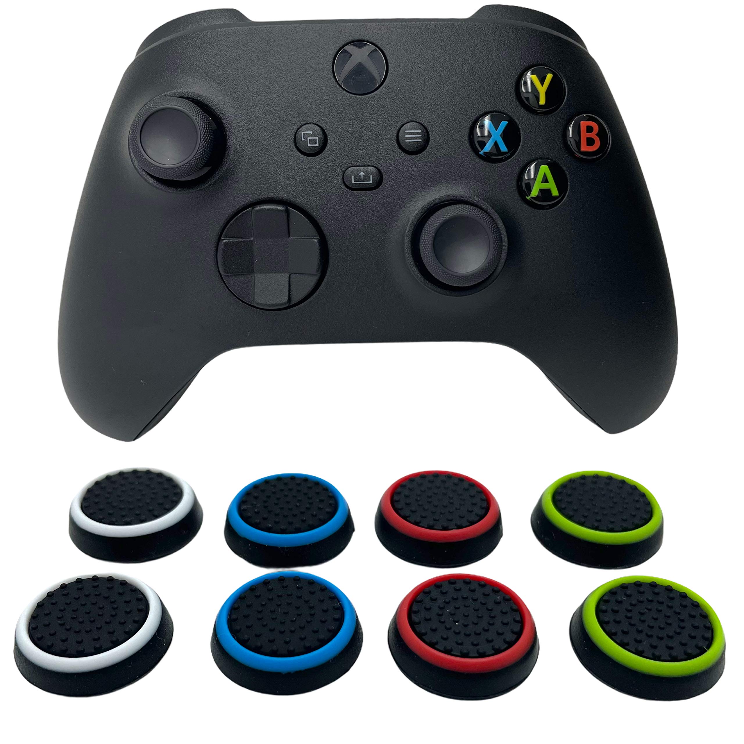 ExtremeGripPro 4 Pairs/8 Pcs Thumb Grips Stick Covers Analog Joystick Caps for Xbox Series X/Xbox One Controller (Camo)