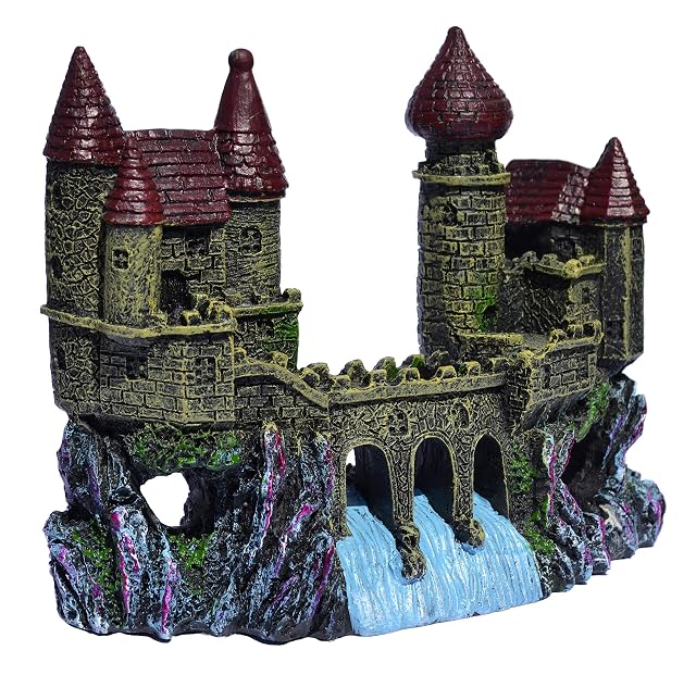 Foto 5 de 8 de Supa Adorno para Acuario/pecera de Castillo y Puente, Detalles realistas