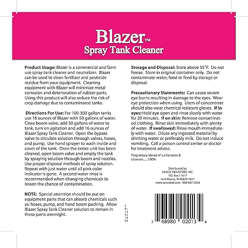 Miniatura 10 de Liquid Harvest Blazer - Limpiador de tanque en aerosol, pinta (16 onzas), para limpiar todos los residuos de soluciones químicas, limpiador de