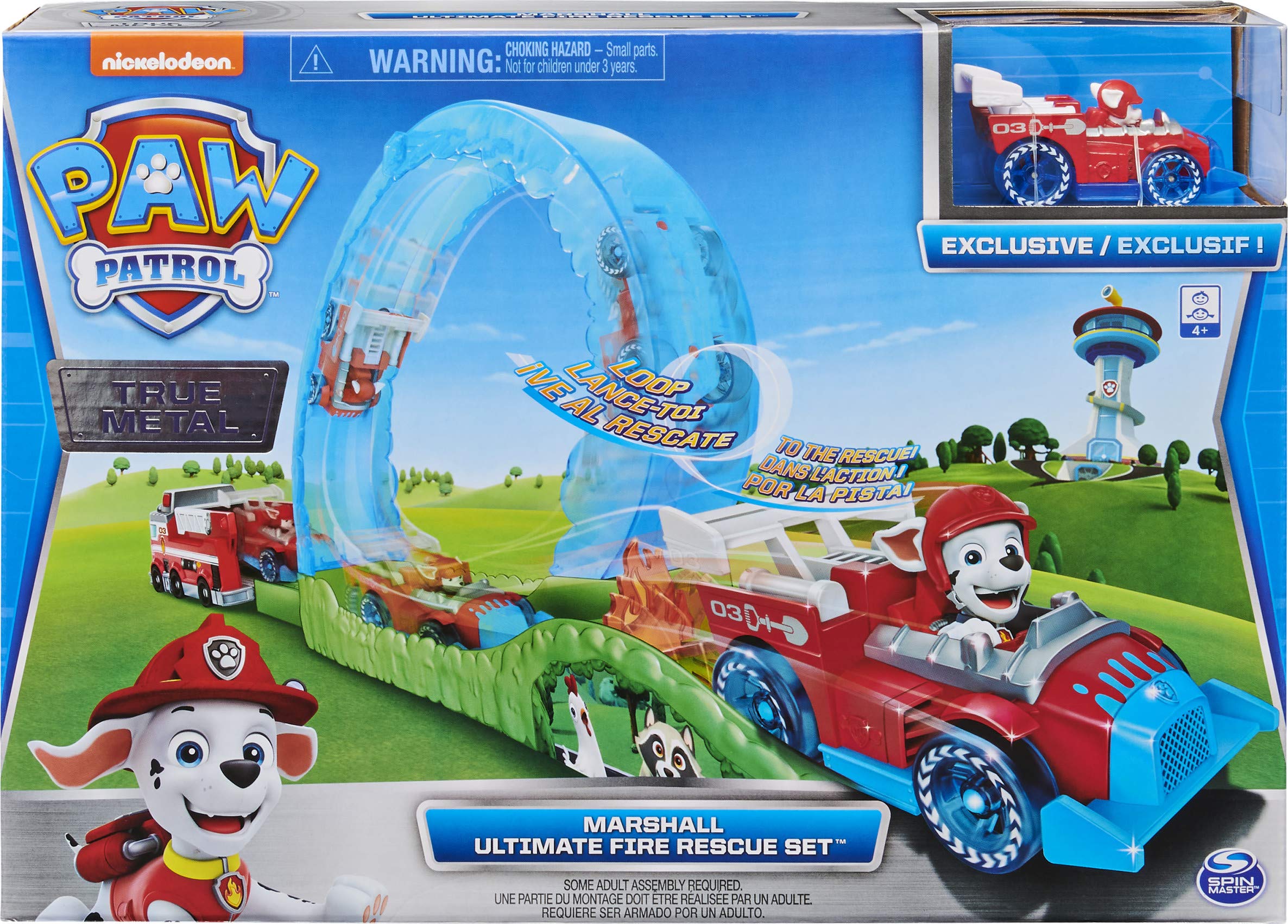 PAW Patrol True Metal Ultimate Fire Rescue Track Set with Exclusive