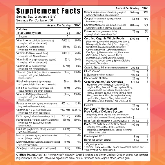 Youngevity Beyond Tangy Tangerine 2.0 Multivitamin Powder, 30 Servings