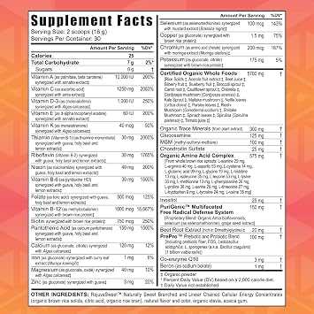 Youngevity Beyond Tangy Tangerine 2.0 Multivitamin Powder, 30 Servings