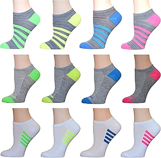 Top Step Women's No Show Athletic Socks - 12 Pack - coolthings.us