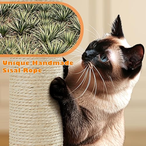 Miniatura 78 de Yaheetech Torre para gatos, árbol de gato de 70.5 pulgadas para gatos de interior, árbol trepador de varios niveles con condominio y perchas