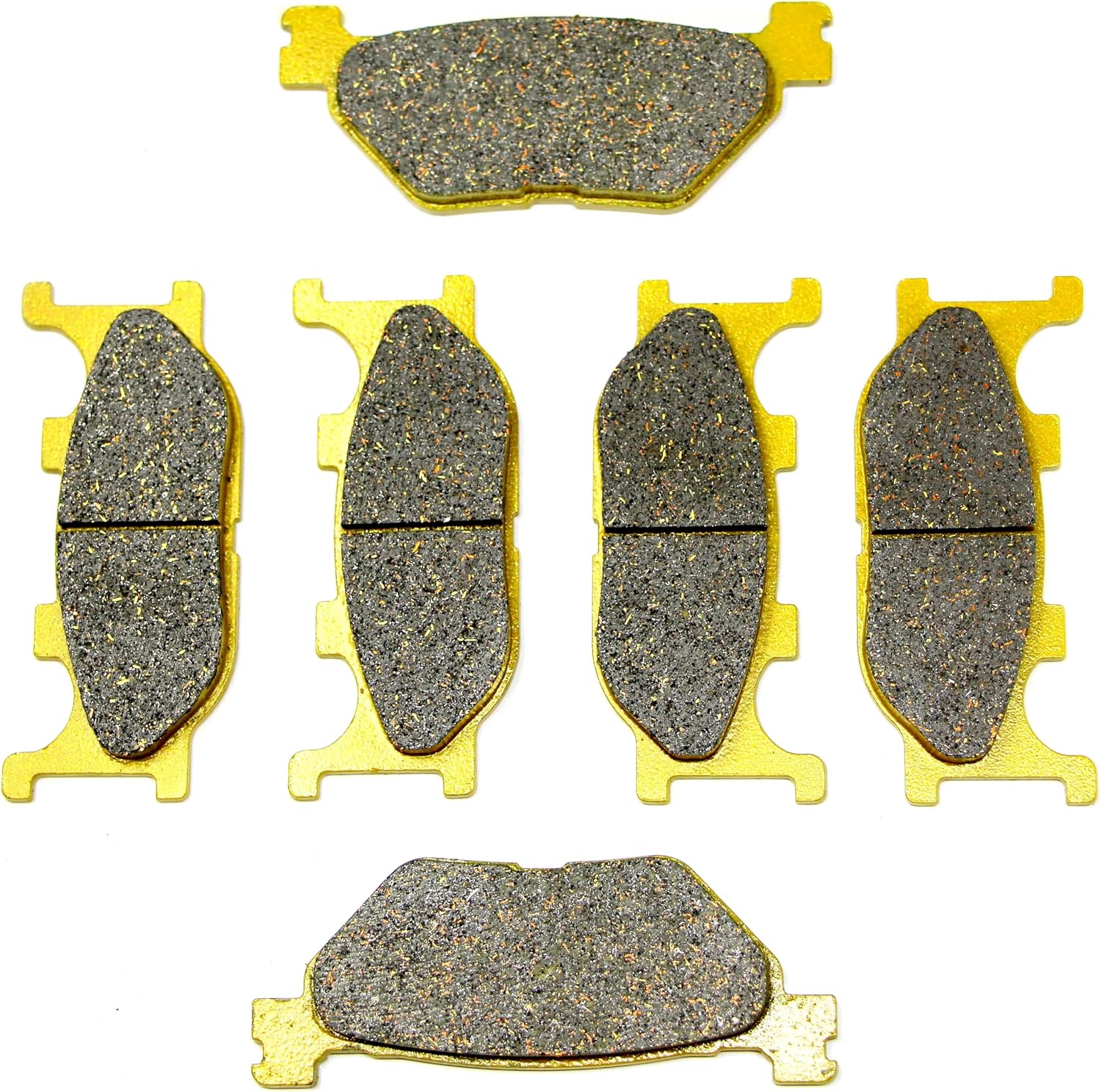 Front Rear Brake Pads for Yamaha V Star 1300 XVS1300A 2007-2015/ Deluxe XVS1300CTF 2013-2017/ Tourer XVS1300CT 2007-2017/ XVS 1300 A Midnight Star 2007-2013 FA199 FA319 Brakes MC0491