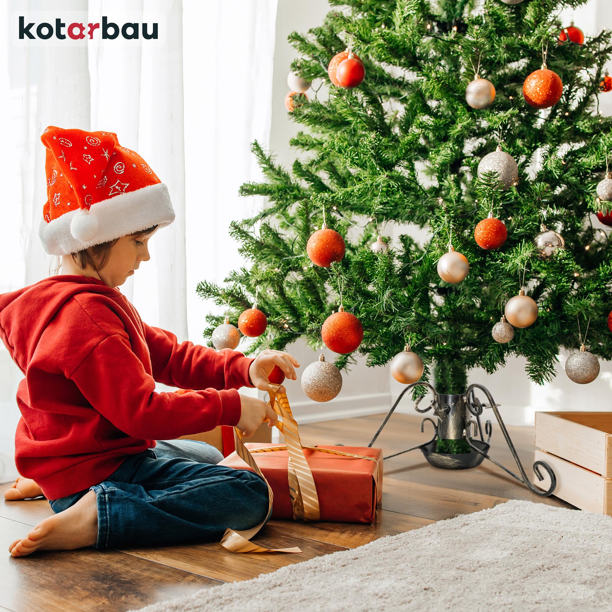 KOTARBAU® Kerstboomstandaard rendier voor 45-105 mm met waterreservoir
