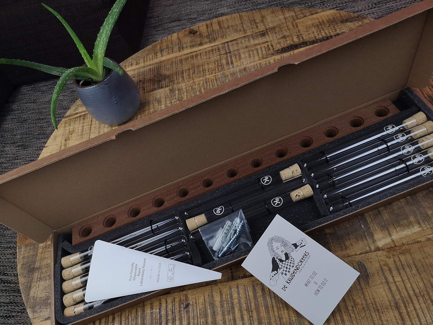 Spice Rack with Test Tubes - Large